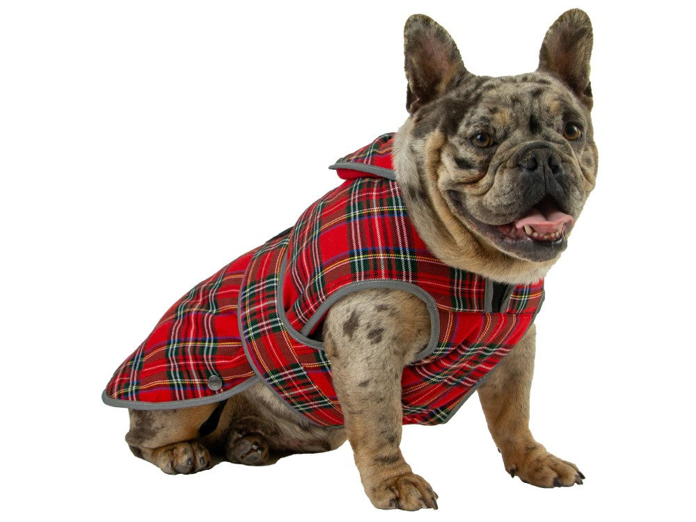 HERITAGE RED TARTAN COAT SM