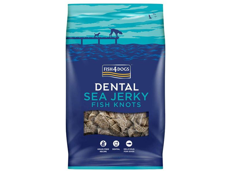 F4D DENTAL SEA JERKY FISH KNOTS 100G