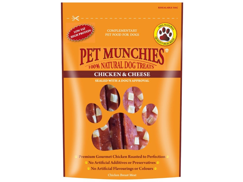 PET MUNCHIES CHICKEN & CHEESE 100G