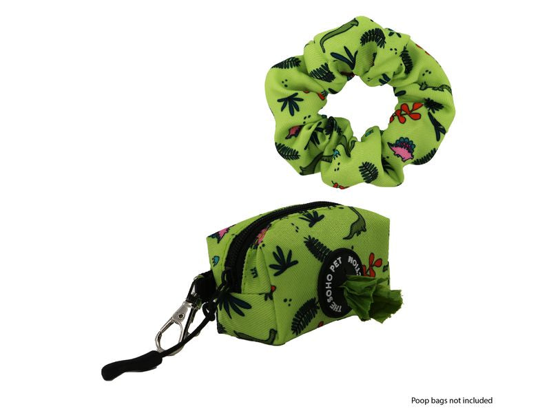 SOHO DINO POOP BAG HOLDER & SCRUNCHIE