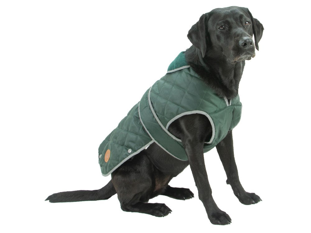 HERITAGE GREEN QUILTED COAT L