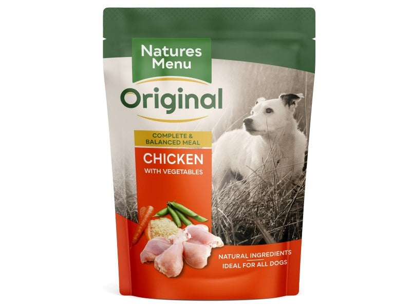 NAT MENU DOG POUCH ADULT CHICK 300G