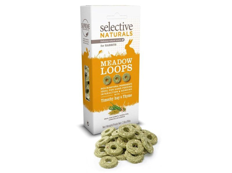 SELECT RABBIT HAY MEADOW LOOPS 80G
