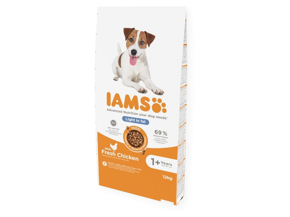 IAMS DOG 12KG LIGHT CHICKEN