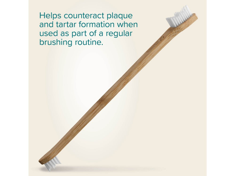 BEAPHAR DOUBLE-ENDED BAMBOO TOOTHBRUSH
