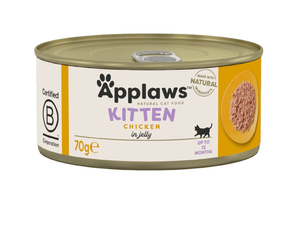 APPLAWS CHICKEN 70G KITTEN FOOD 24PK