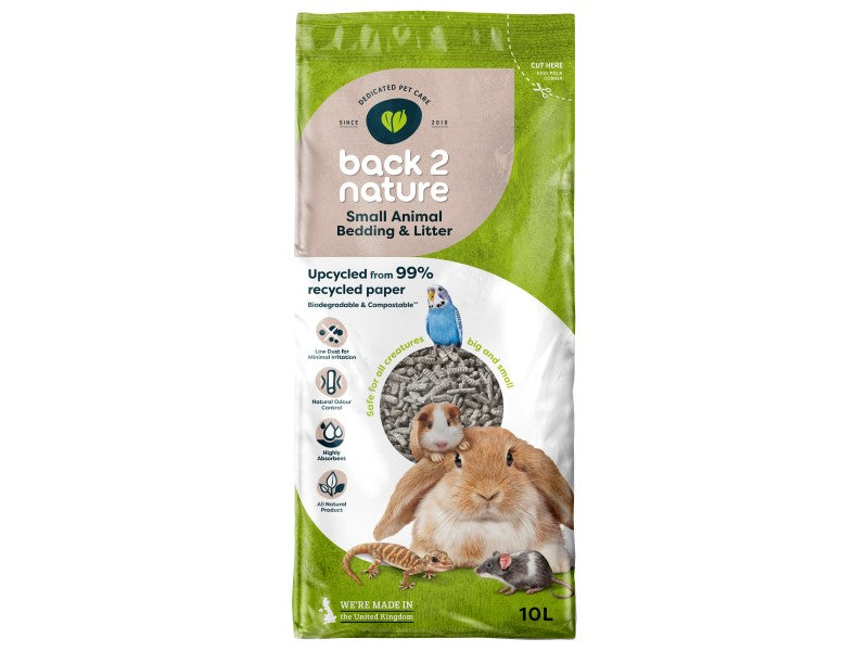 BACK 2 NATURE SML AN BEDDING&LITTER 10LT