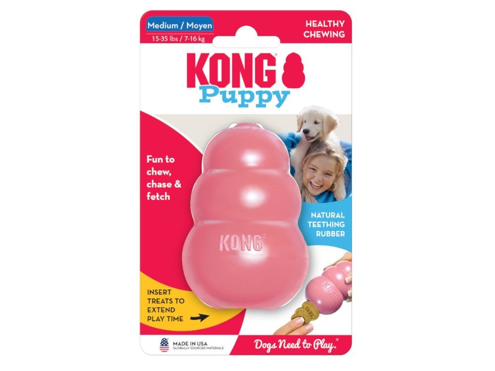 KONG PUPPY MEDIUM PINK/BLUE