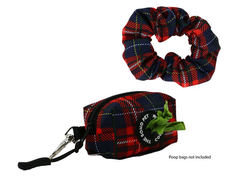SOHO TARTAN POOP BAG HOLDER & SCRUNCHIE