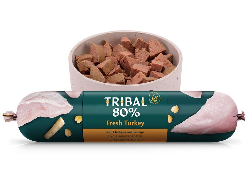 TRIBAL DOG 750G TURKEY GF SAUSAGE