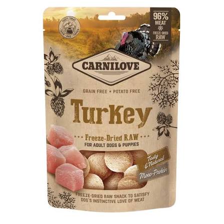 Carnilove Freeze Dried Dog Treats Tueky 60g