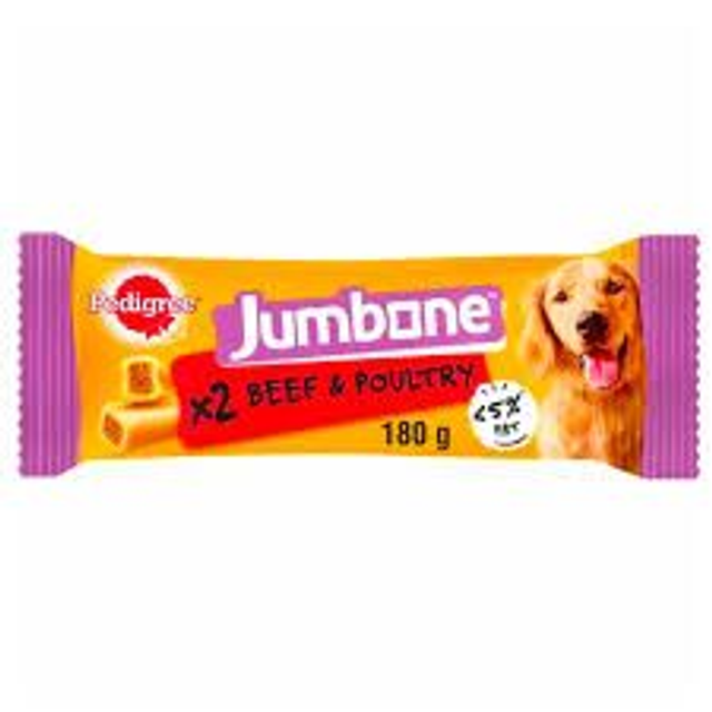Pedigree jumbone Medium 2pk beef and poultry