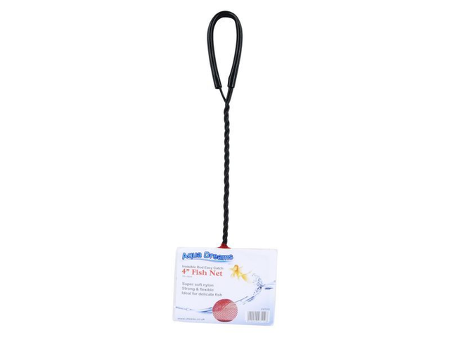 ADS 4" INVISIBLE RED EASY CATCH NET
