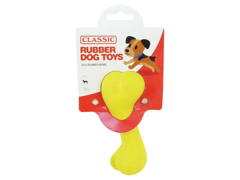 SOLID RUBBER BONE 13CM - 5.5"