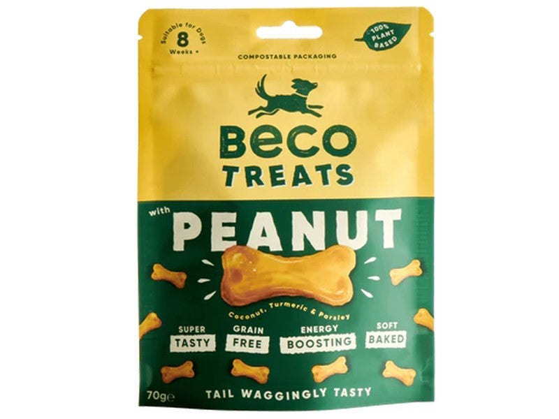 BECO TREATS NUT, COCONUT & TURMERIC 70G