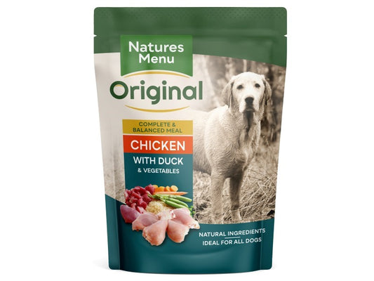 NAT MENU DOG POUCH AD CHIC&DUCK 300G