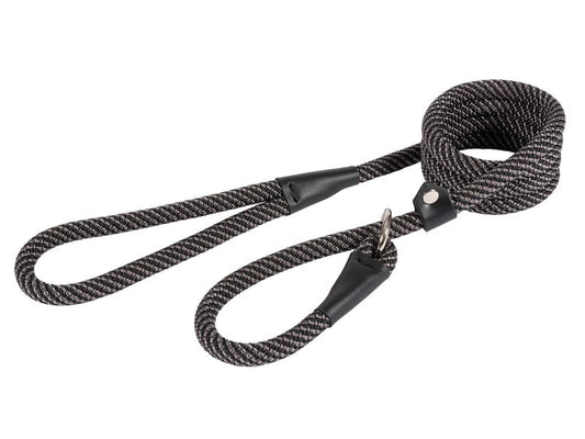 SOFTWEAVE BLK/GY ROPESLIPLEAD 12MMX60"