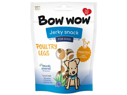 BOW WOW POULTRY LEGS WITH PREBIOTICS 80G