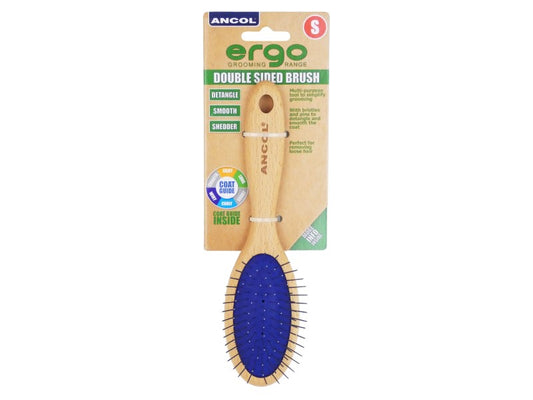 ERGO WOODEN DOUBLE SIDED BRUSH SMALL
