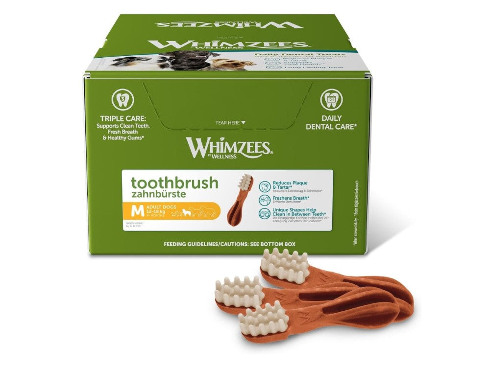 WHIMZEES TOOTHBRUSH MEDIUM 30G