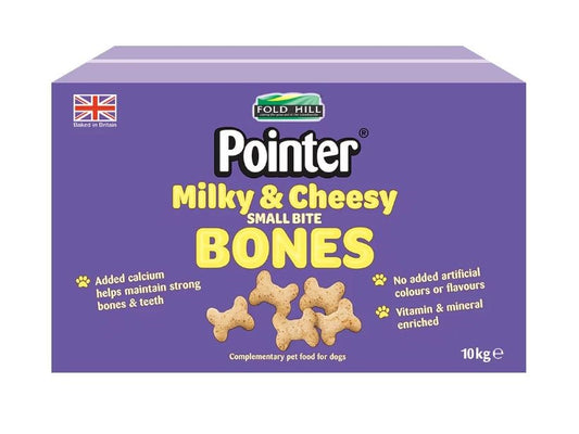POINTER MILKY CHEESY SML BITE BONES10KG