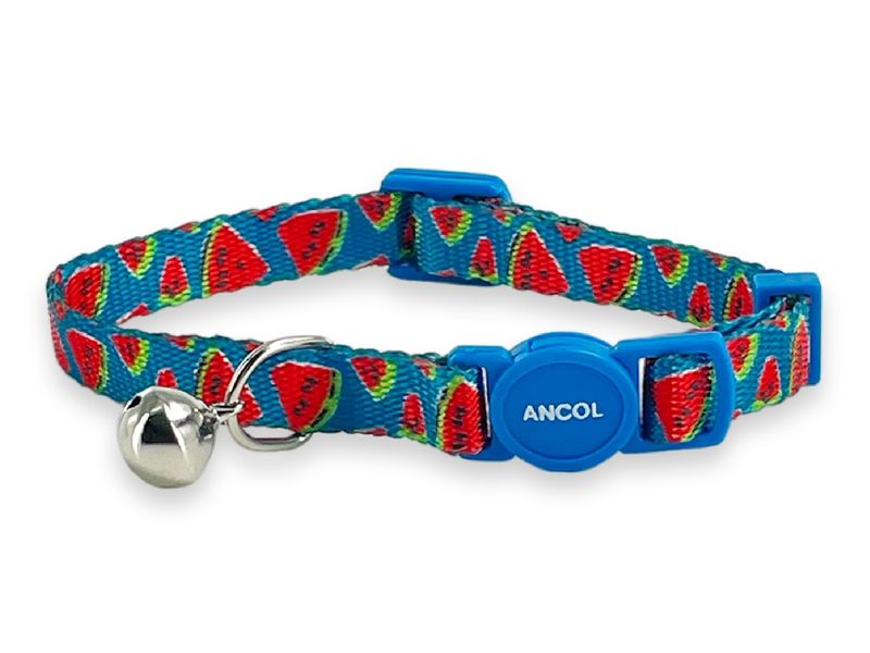 WATERMELON PRINT SAFETY CAT COLLAR