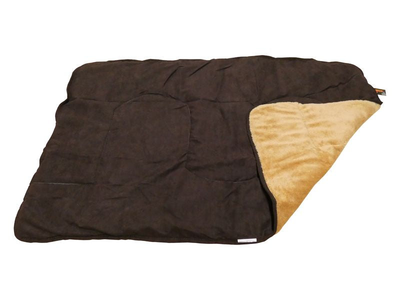 COMFORTER BROWN SNUGGLE BLANKET 124X80CM