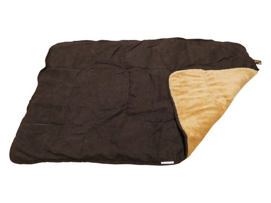 COMFORTER BROWN SNUGGLE BLANKET 124X80CM