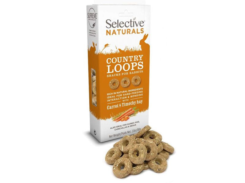 SELECT RABBIT CARROT HAY LOOP 80G
