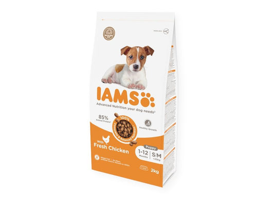 IAMS DOG 2KG PUPPY SML&MED CHICKEN