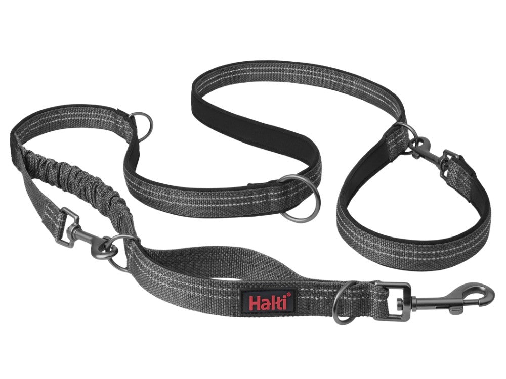 HALTI ANATOMY MULTI LEAD GREY LARGE