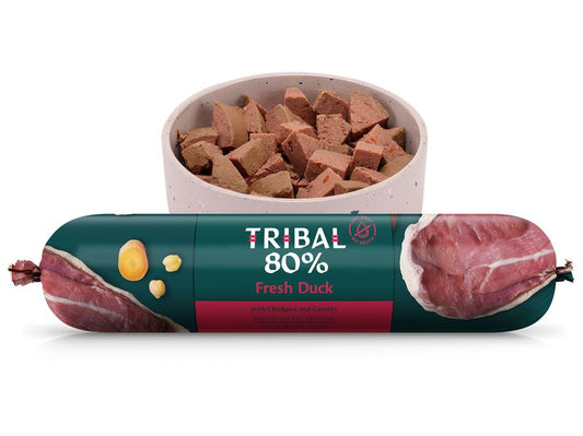 TRIBAL DOG 750G DUCK GF SAUSAGE