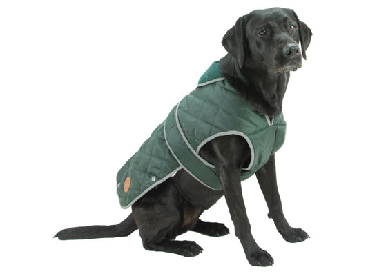 HERITAGE GREEN QUILTED COAT L