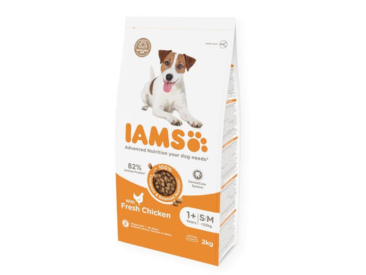 IAMS DOG 2KG ADULT SML&MED CHICKEN