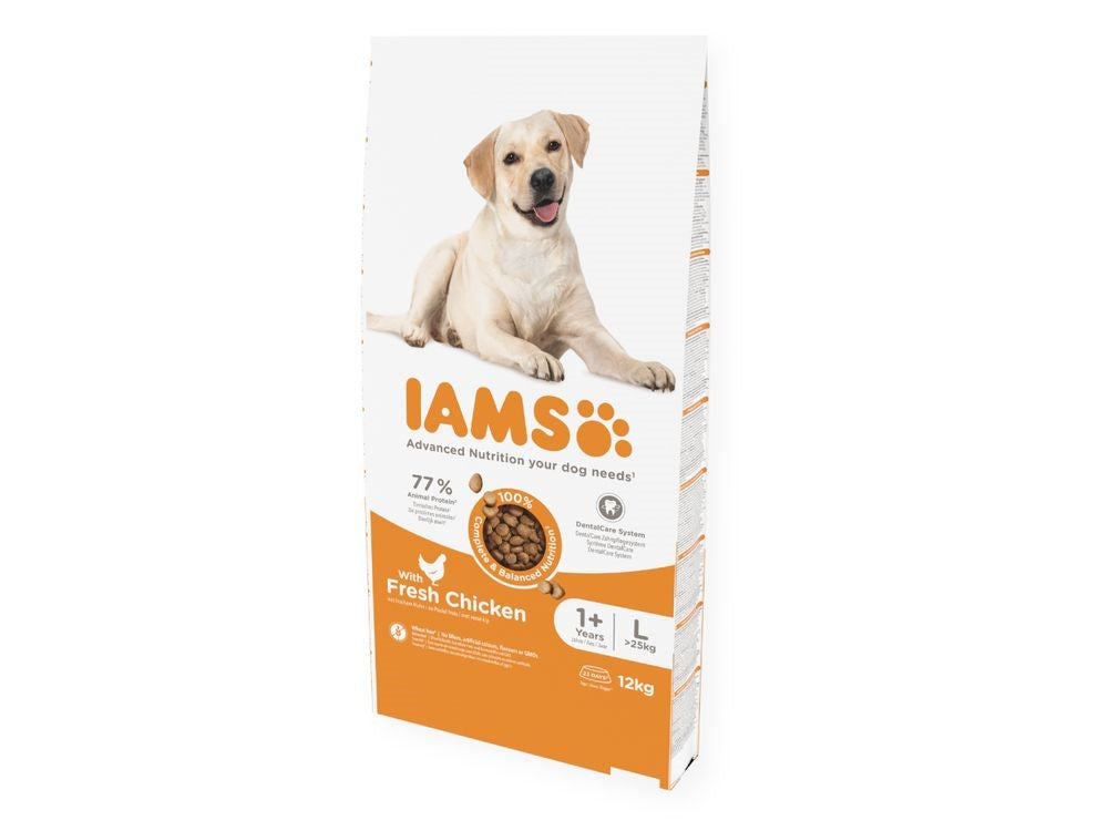 IAMS DOG 12KG ADULT LARGE CHICKEN