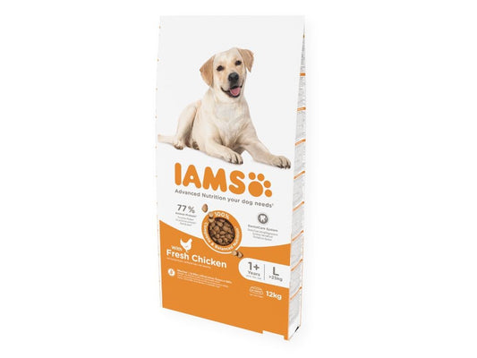 IAMS DOG 12KG ADULT LARGE CHICKEN