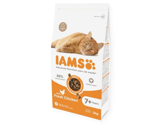 IAMS CAT 2KG SENIOR CHICKEN