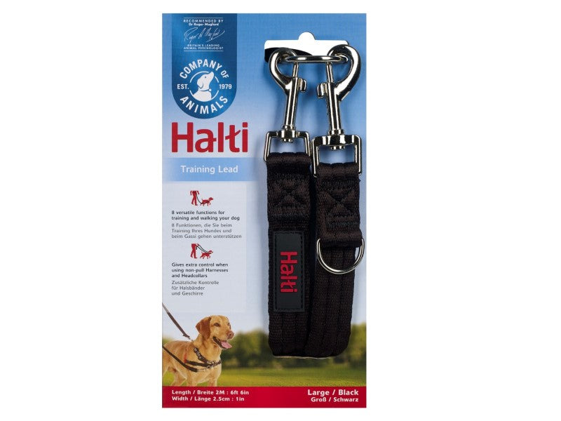 HALTI TRAINING LEAD SML BLACK 2M 15MM