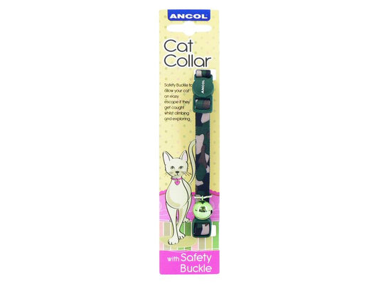 CAMOFLAGE CAT COLLAR GREEN