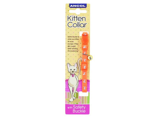 HI-VIS SAFETY KITTEN COLLAR ORANGE
