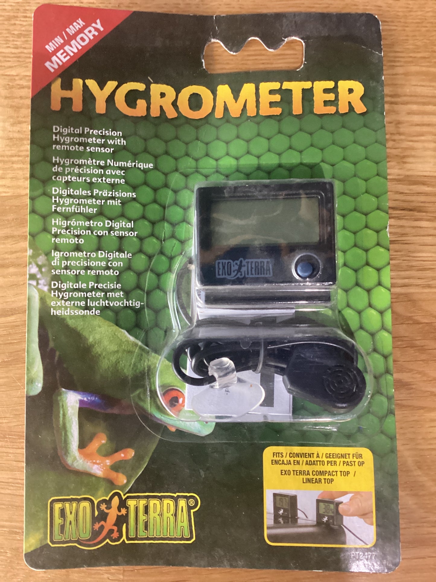 EXO TERRA DIGITAL HYGROMETER WITH PROBE