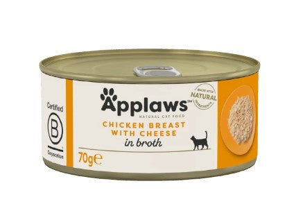 APPLAWS CHI&CHEESE 70G CAT FOOD TIN