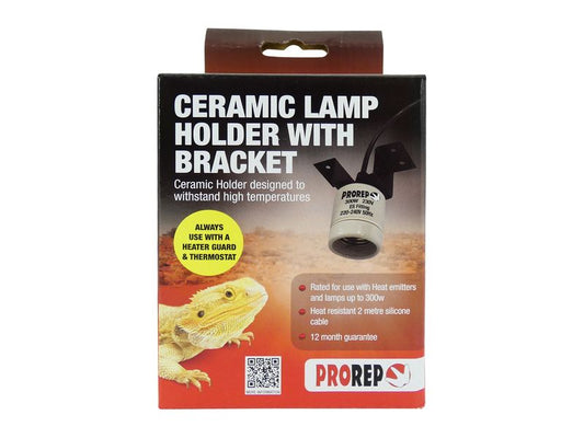 PR CERAMIC LAMP HOLDER WITH BRACKET