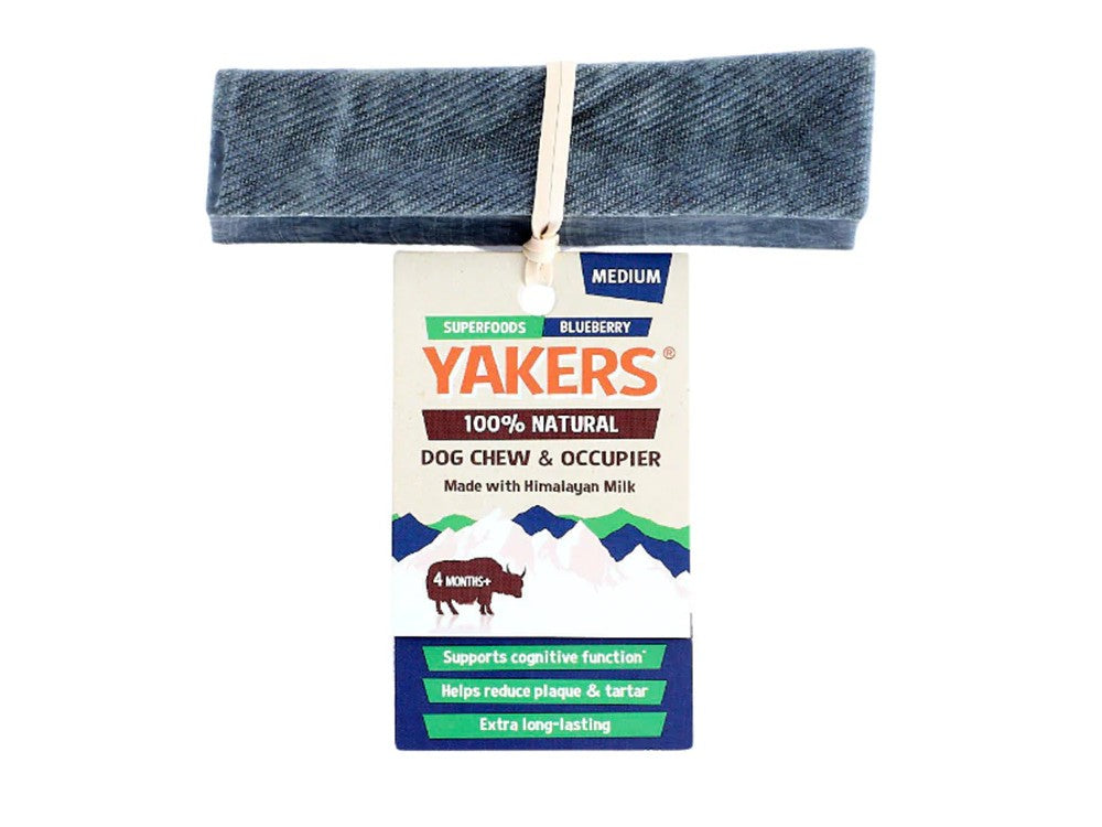 YAKERS BLUEBERRY DOG CHEW MEDIUM