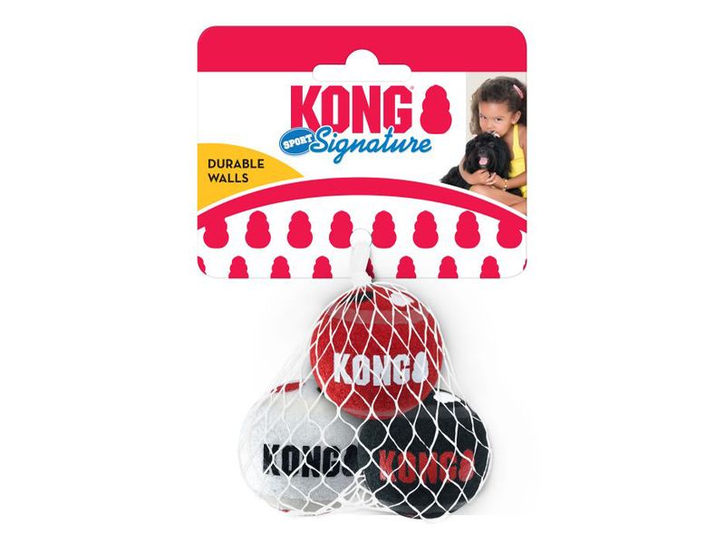 KONG SIGNATURE SPORTS BALLS 3PK XSMALL
