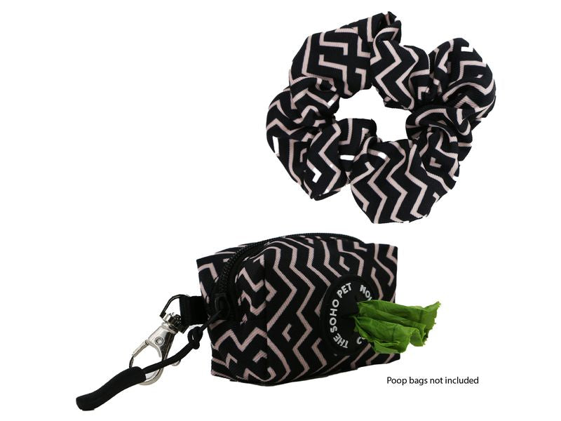 SOHO ZIGZAG POOP BAG HOLDER & SCRUNCHIE
