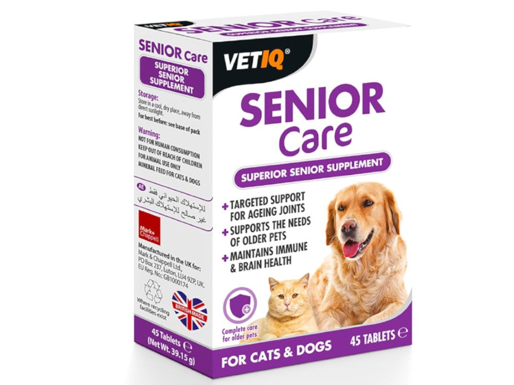M&C VETIQ SENIOR CARE 45 TABLETS