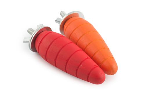 WOODEN GNAW CARROT SMALL X2