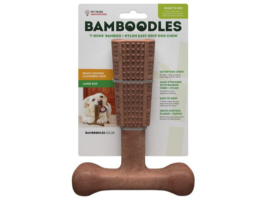 BAMBOODLES T-BONE CHEW LARGE CHICKEN 7"
