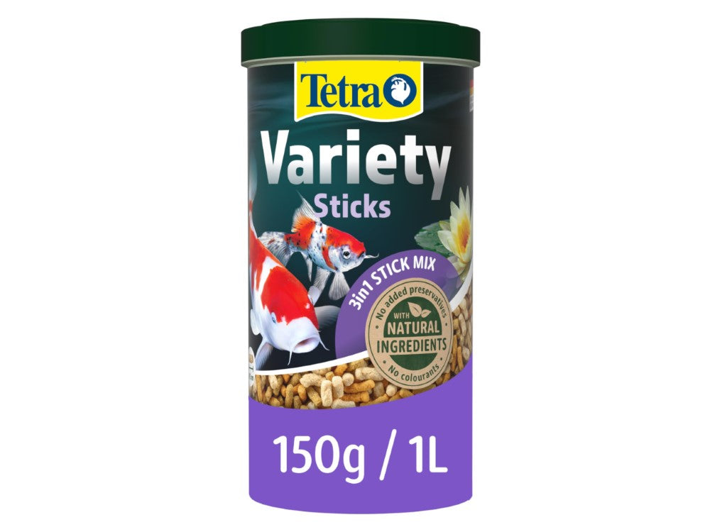 TETRAPOND VARIETY STICKS 150G 1L